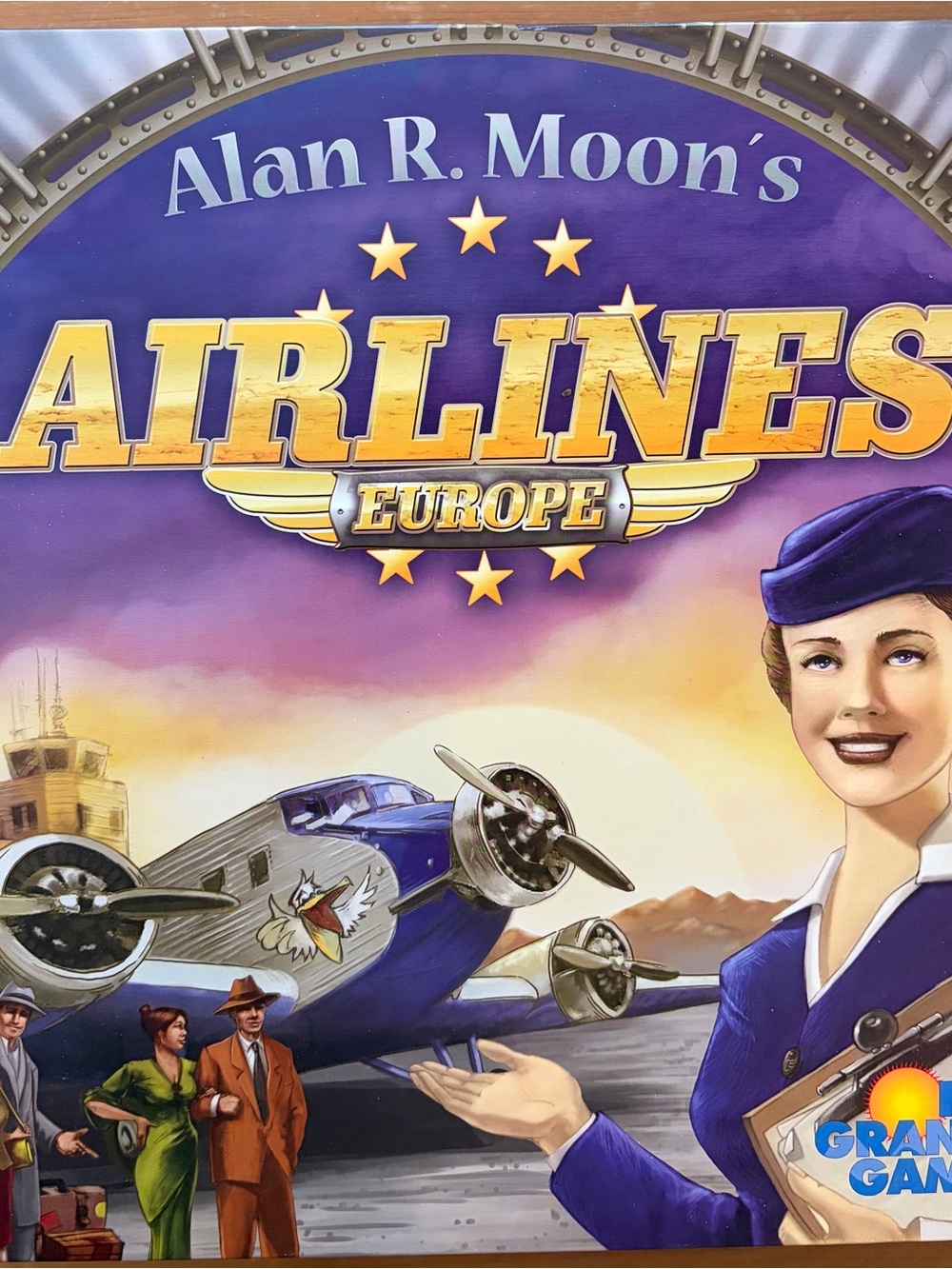 RARE Airlines Europe Board Game in Like New Condition